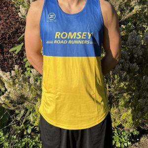 Front view of the Romsey Road Runners 2026 race vest